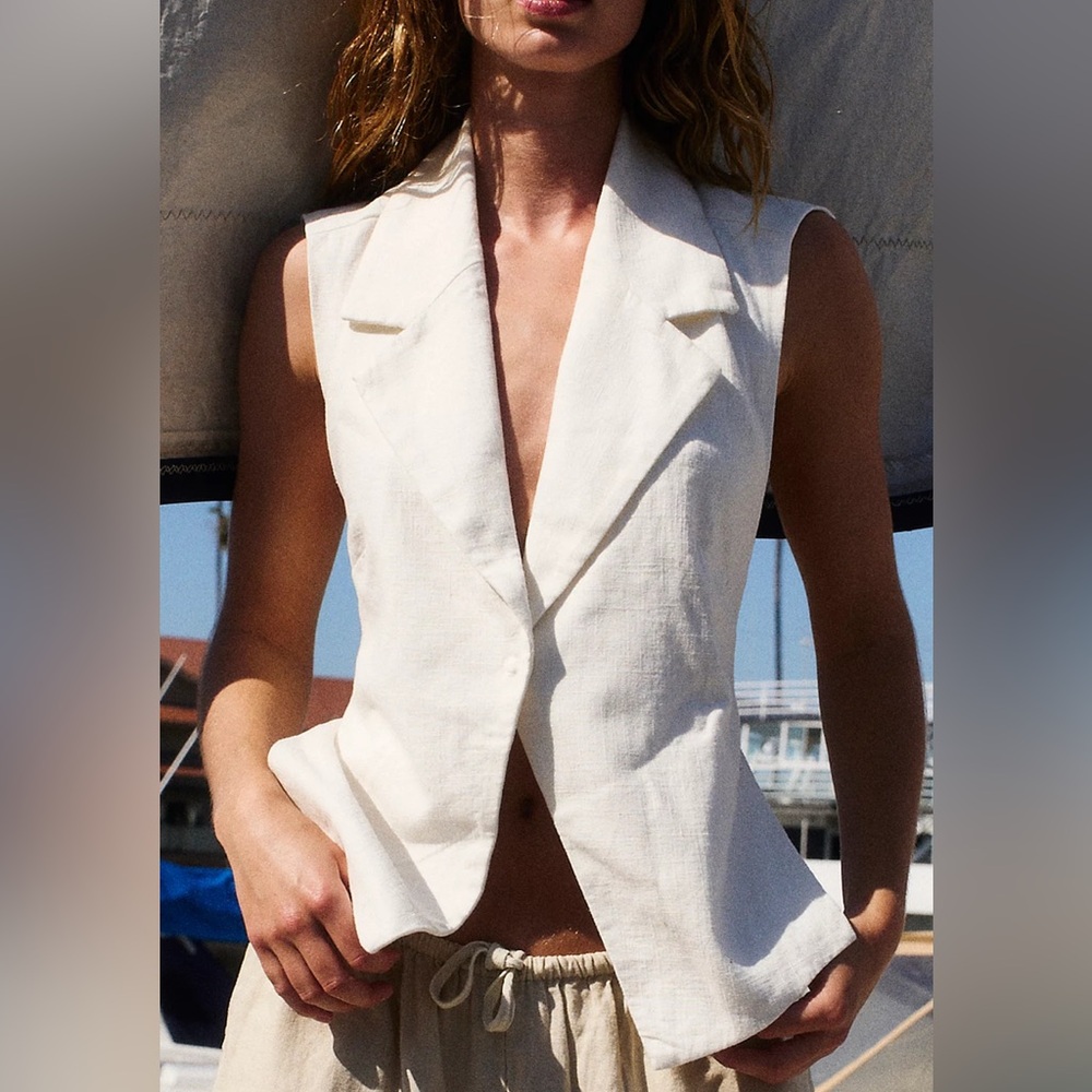 Free People Alexandra Suit Vest - Medium